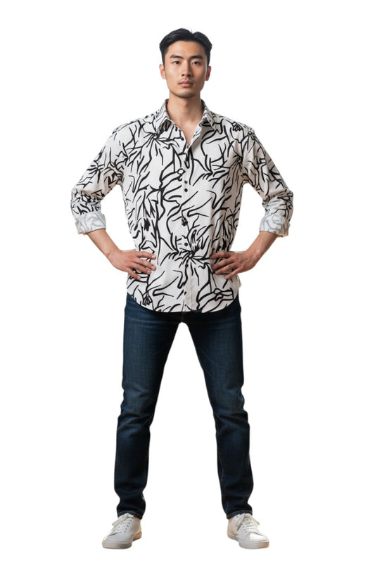 Men Party Wear - Printed Shirt
