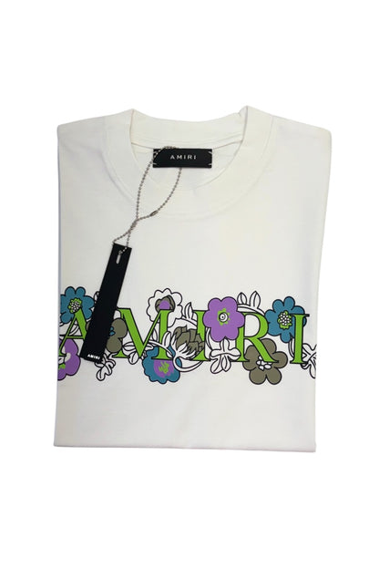 Luxury Round Neck Tshirts - Flower Printed And Drop Shoulder
