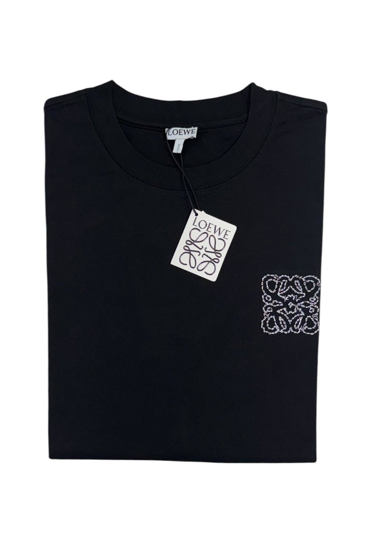 Luxury Round Neck Tshirts - Drop Shoulder With Embroidery Print