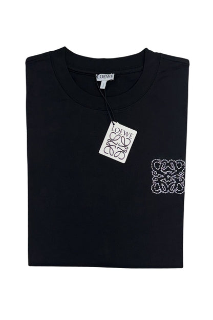 Luxury Round Neck Tshirts - Drop Shoulder With Embroidery Print