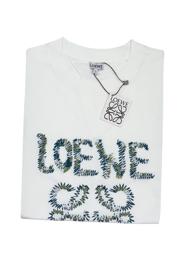Luxury Round Neck Tshirts - Drop Shoulder With Embroidery Print