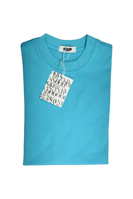 Luxury Round Neck Tshirts - Drop Shoulder With Embroidery Print