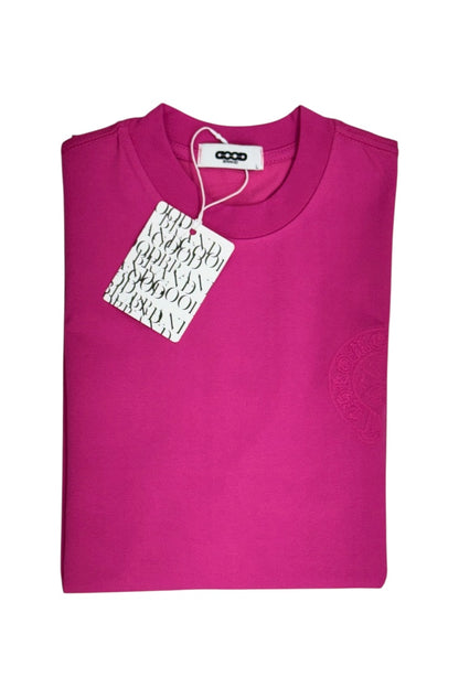 Luxury Round Neck Tshirts - Drop Shoulder With Embroidery Print