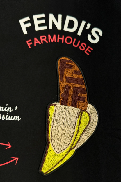 Luxury Round Neck Tshirts - Drop Shoulder With Embroidery Print