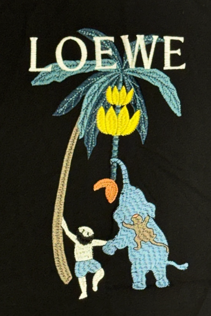 Luxury Round Neck Tshirts - Drop Shoulder With Embroidery Print