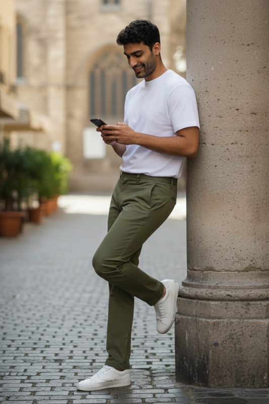 Premium Cotton Chinos Regular Fit (Men)