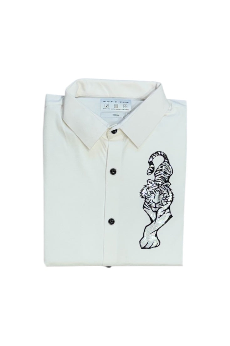 Premium Men Party Wear - Patch Work Shirt