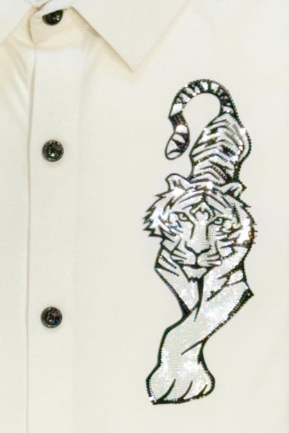 Premium Men Party Wear - Patch Work Shirt