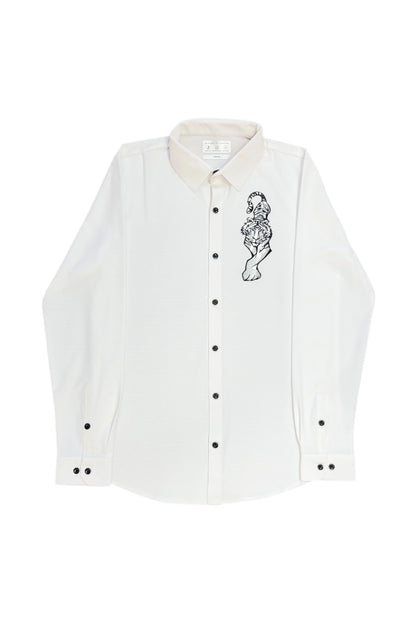 Premium Men Party Wear - Patch Work Shirt