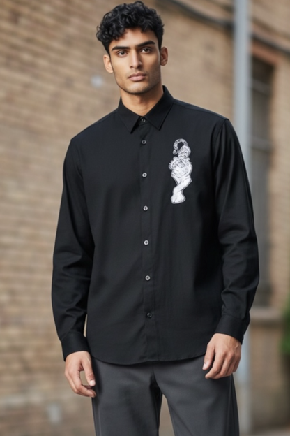 Premium Men Party Wear - Patch Work Shirt