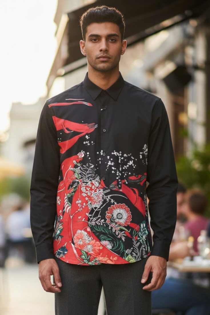 Premium Men Party Wear - Stitchless Fabric With Studded Design