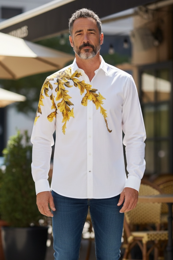 Premium Men Party Wear - Stitchless Fabric With Studded Design