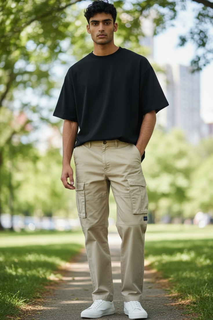 Premium Cotton Slim Fit Cargo (Men)