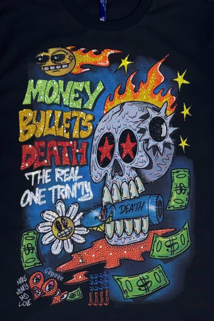 Luxury Tshirts, Round Neck & Studded