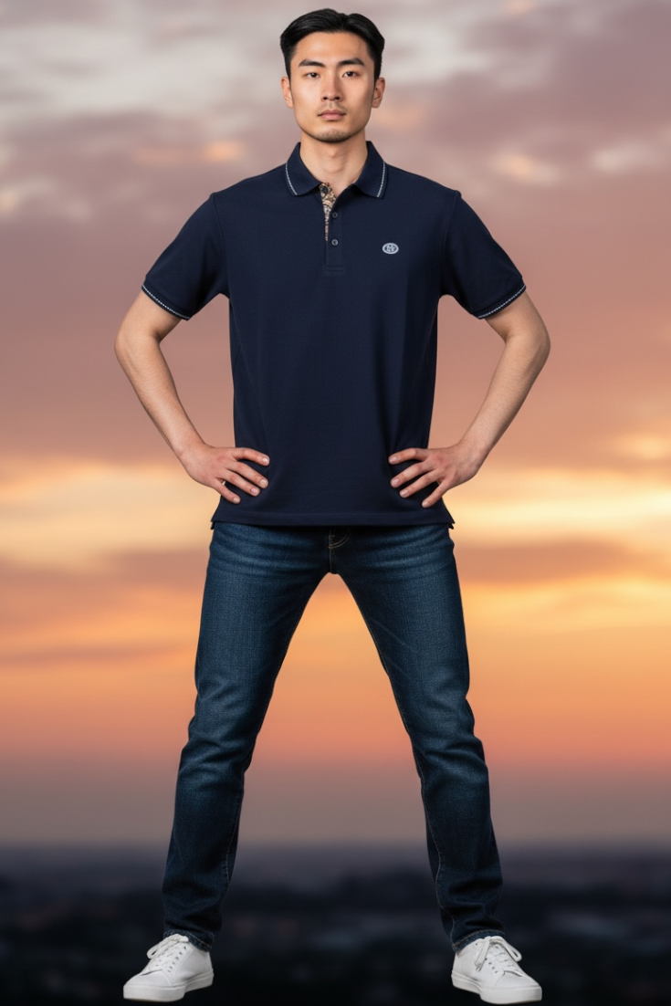 Men Casual Wear - Regular Collar Neck Tshirts