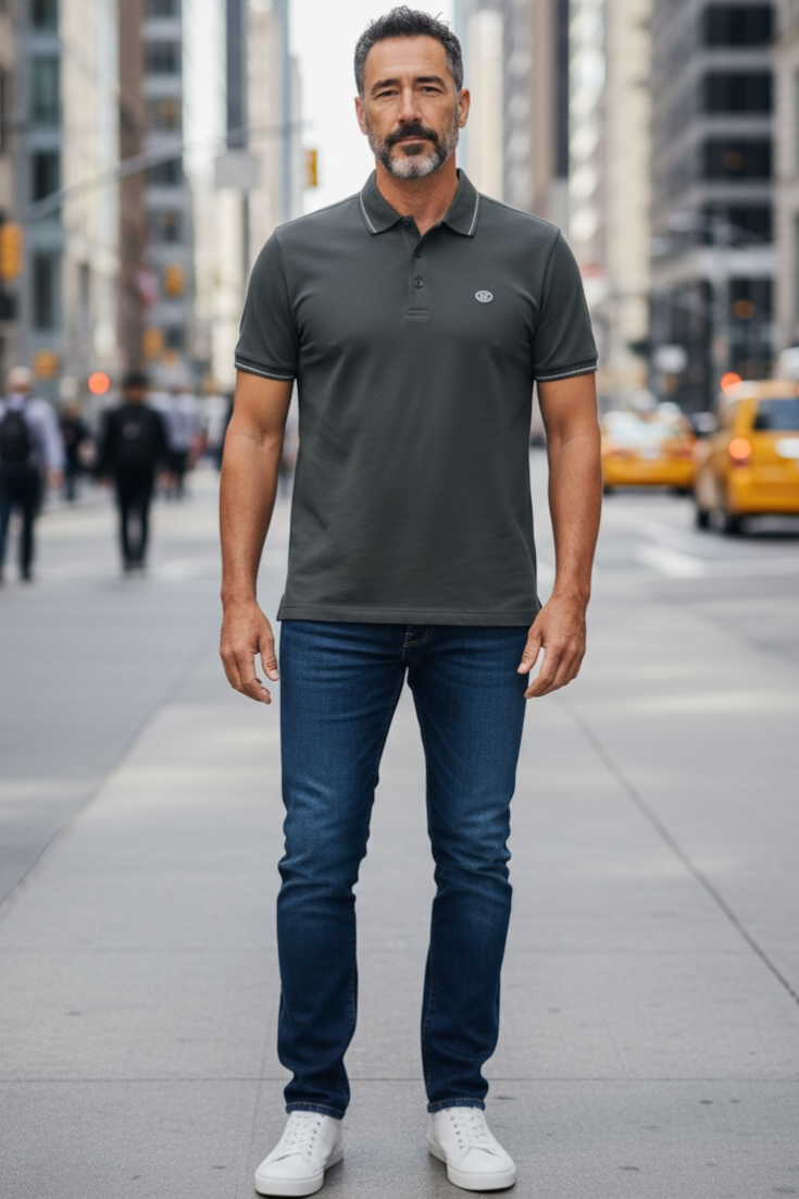 Men Casual Wear - Regular Collar Neck Tshirts