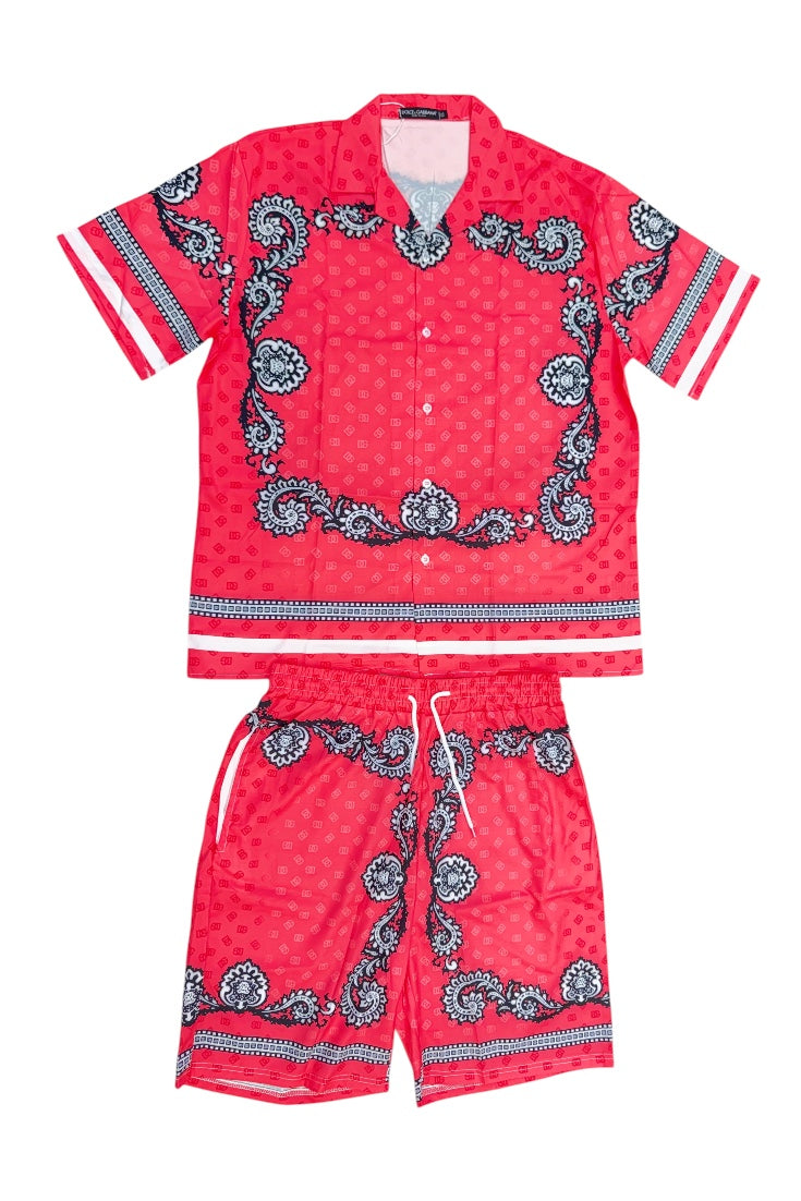 Cuban Collar Co-ord Set - Designer Wear