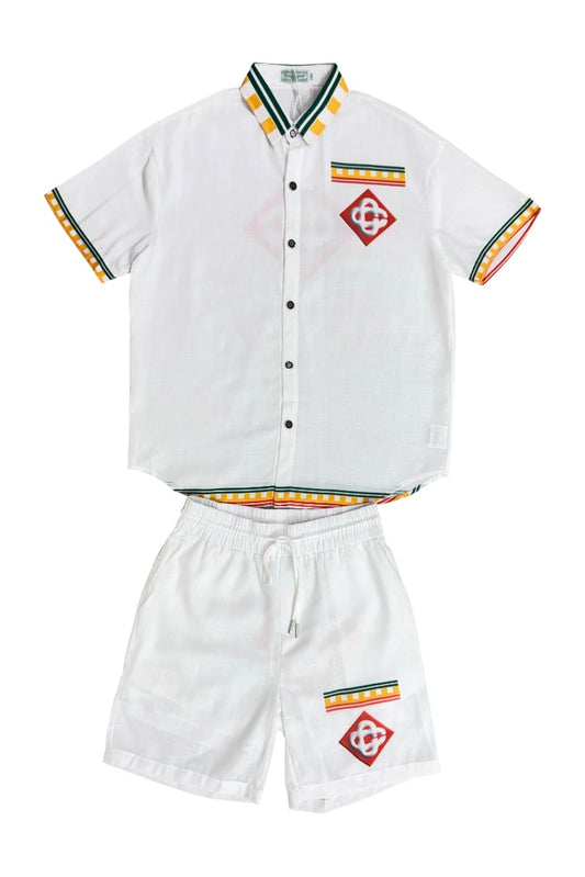 Cuban Collar Co-ord Set - Designer Wear