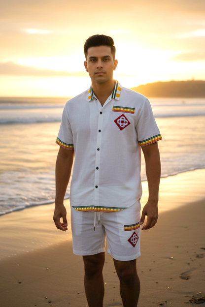 Cuban Collar Co-ord Set - Designer Wear