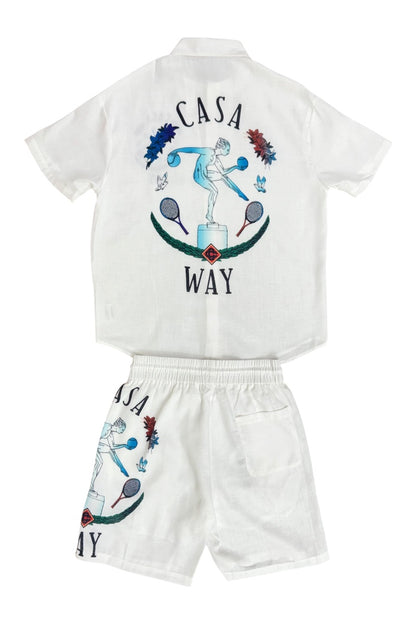 Cuban Collar Co-ord Set - Designer Wear