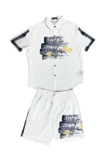 Cuban Collar Co-ord Set - Designer Wear