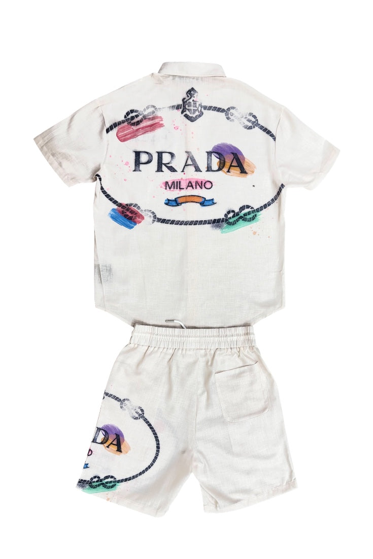 Cuban Collar Co-ord Set - Designer Wear