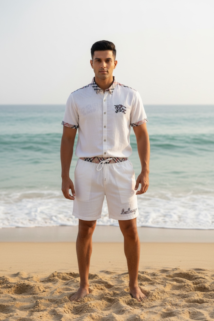 Cuban Collar Co-ord Set - Designer Wear