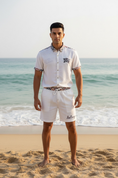 Cuban Collar Co-ord Set - Designer Wear