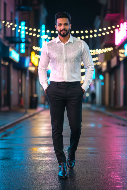 Premium Men Party Wear Studded Shirts