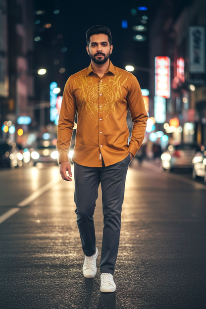 Premium Men Party Wear Studded Shirts