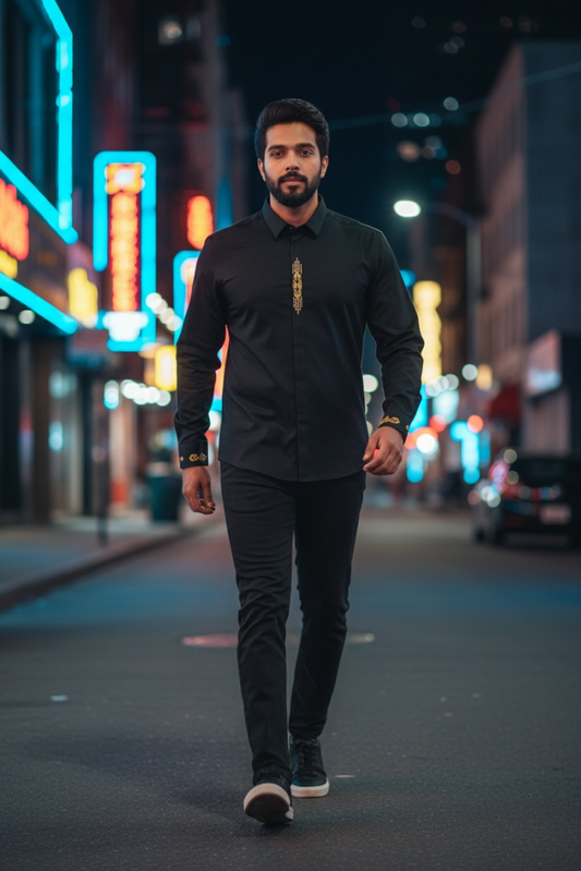 Premium Men Party Wear Studded Shirts