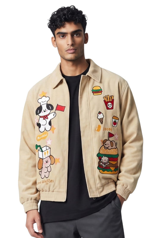 Designer Snack Club Corduroy Jacket For Men