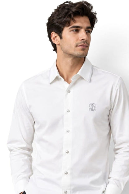 Premium Alpine White Crest Shirt For Men