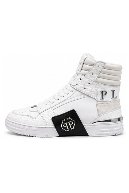 Premium High Ankle Sneaker - Croc Skin