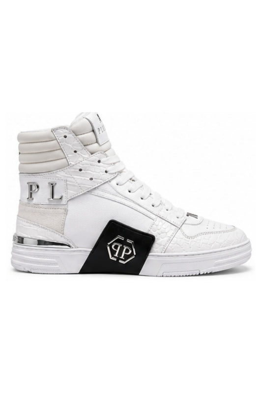 Premium High Ankle Sneaker - Croc Skin