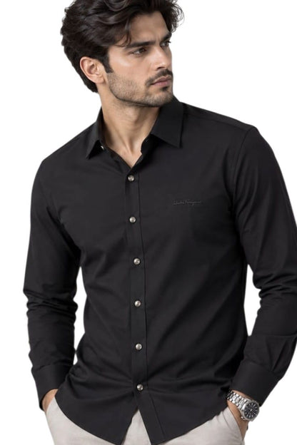 Premium Obsidian Signature Evening Shirt For Men