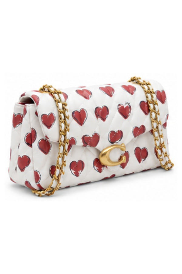 Luxury Sling Bag Women With Heart Print