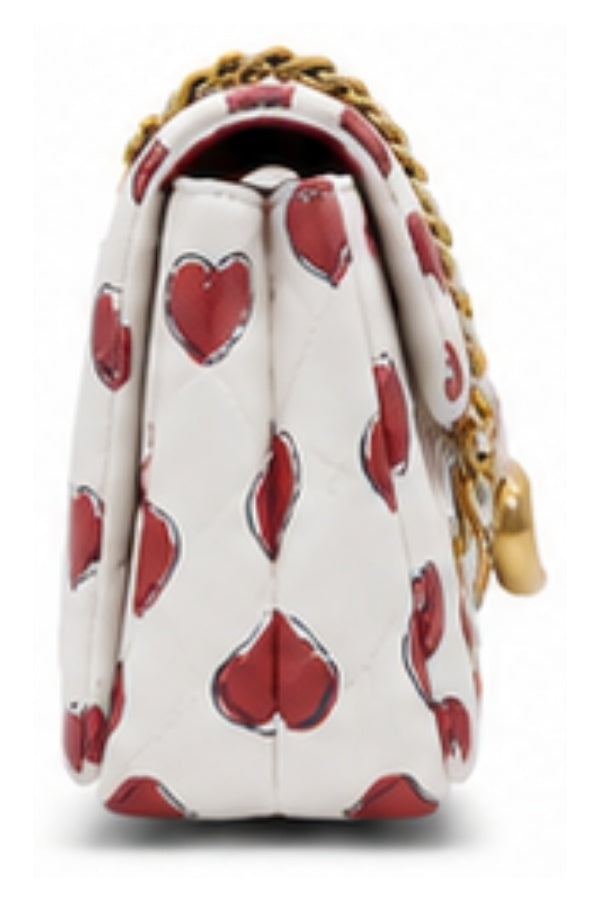 Luxury Sling Bag Women With Heart Print