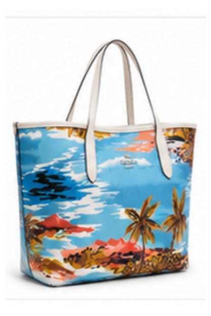 Luxury Shoulder Bag Women - Tropical Print