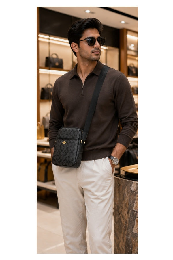 Branded Mini Shoulder Bag For Men