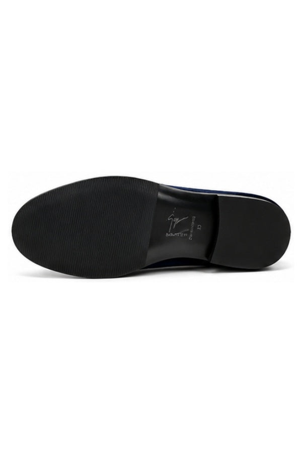 Premium Men Velvet Loafers Studded Shoes
